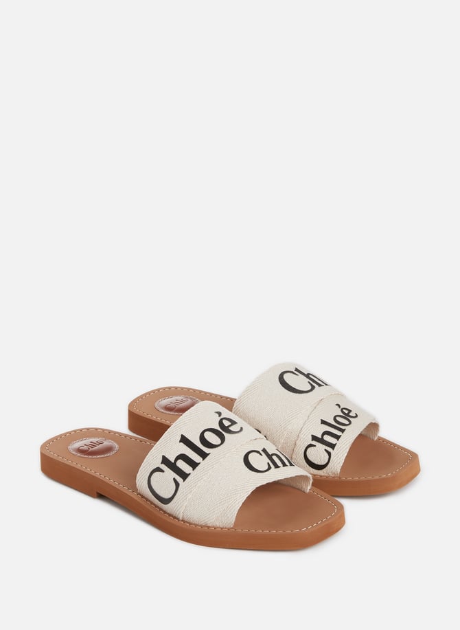 Claquette en discount paille femme