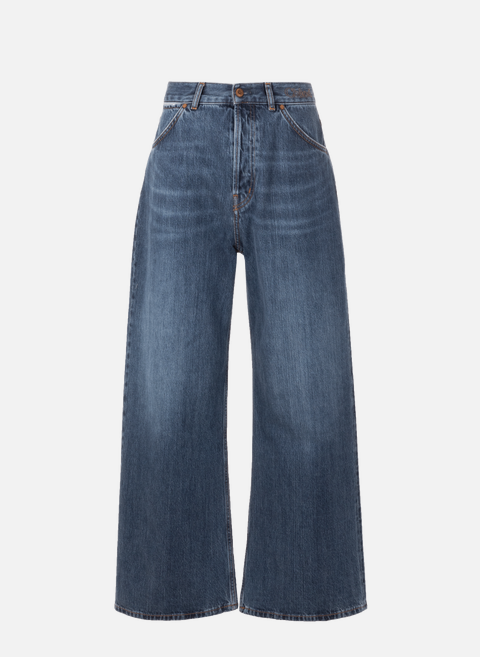Stromboli wide-leg cotton jeans BlueCHLOÉ 