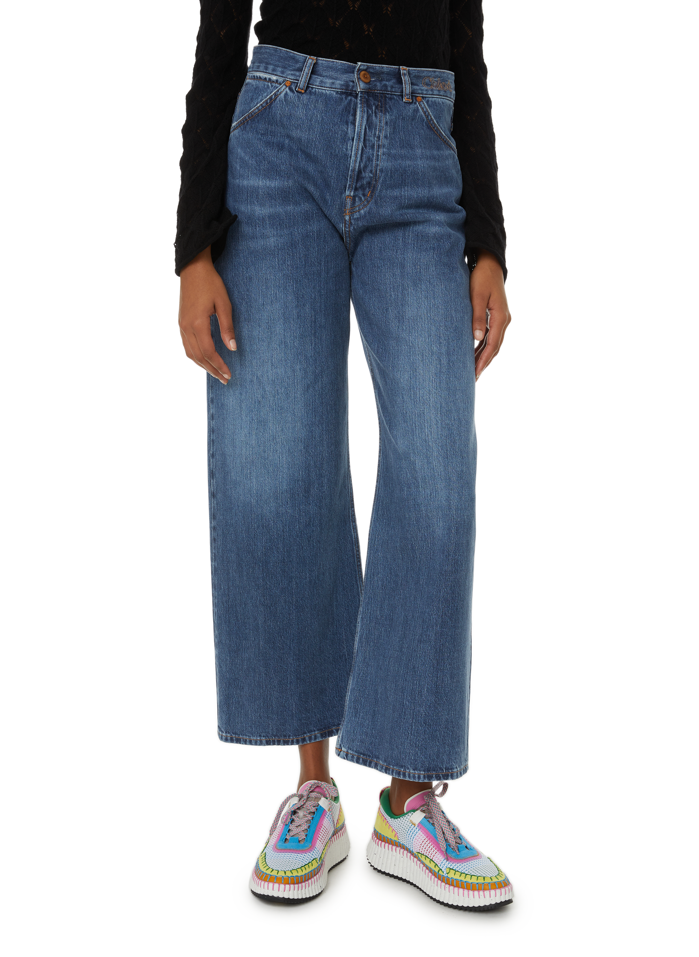 Pantalon court large Stromboli » Femme Taille 25 100% coton Chloé Femme Vêtements Pantalons & Jeans Pantalons Pantalons larges 