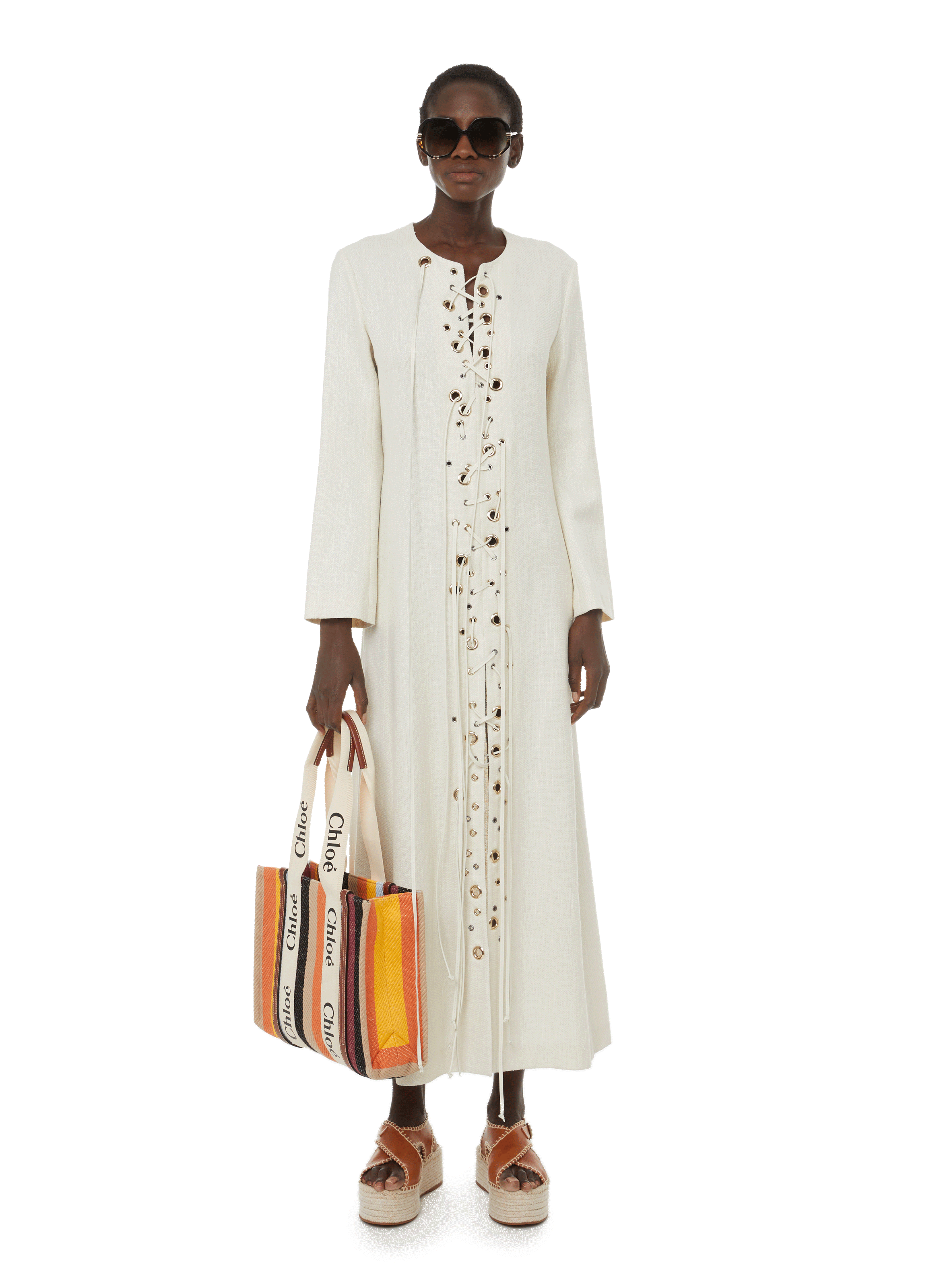 Robe See By Chloé - Taille 40 (38 FR) - Grise - Coupe Asymétrique - Coton - Occasion Très Bon état