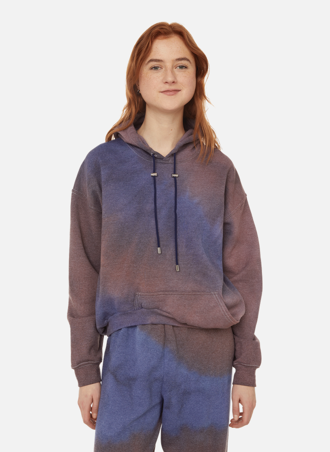 COLLINA STRADA asymmetric cotton-blend hoodie