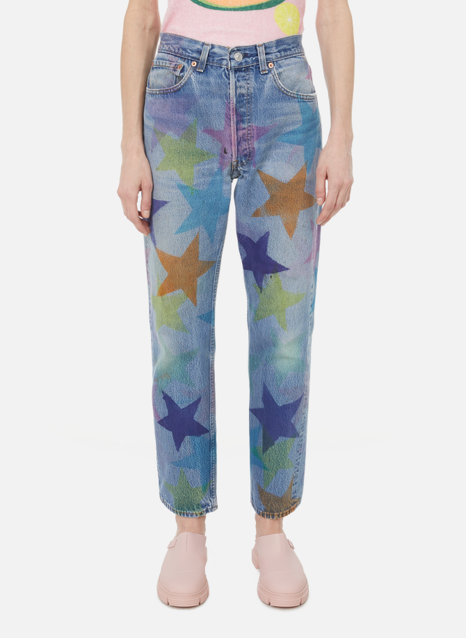Mom-Jeans mit Sternenprint COLLINA STRADA