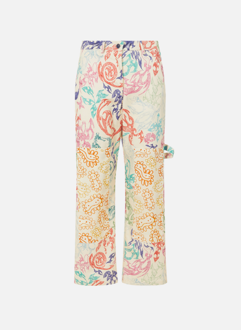 Pantalon imprimé à poches MulticoloreCOLLINA STRADA 