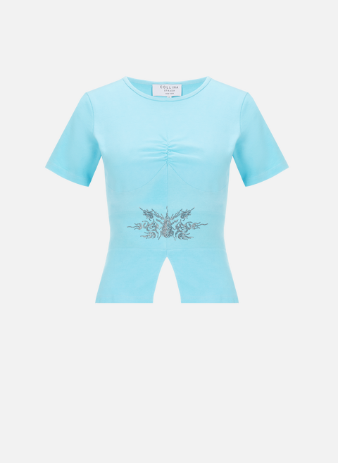 T-shirt en coton  BleuCOLLINA STRADA 