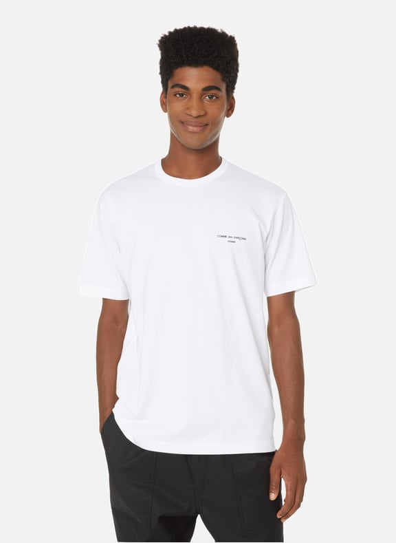 T-shirt col rond en coton Blanc by COMME DES GARCONS HOMME COMME DES GARCONS HOMME T-shirt col rond en coton Blanc