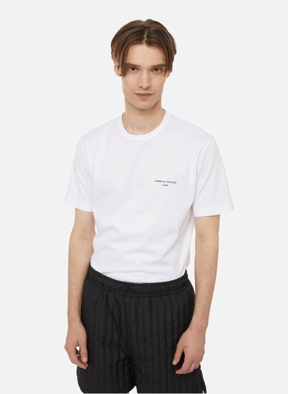 T-shirt col rond en coton Blanc by COMME DES GARCONS HOMME COMME DES GARCONS HOMME T-shirt col rond en coton Blanc