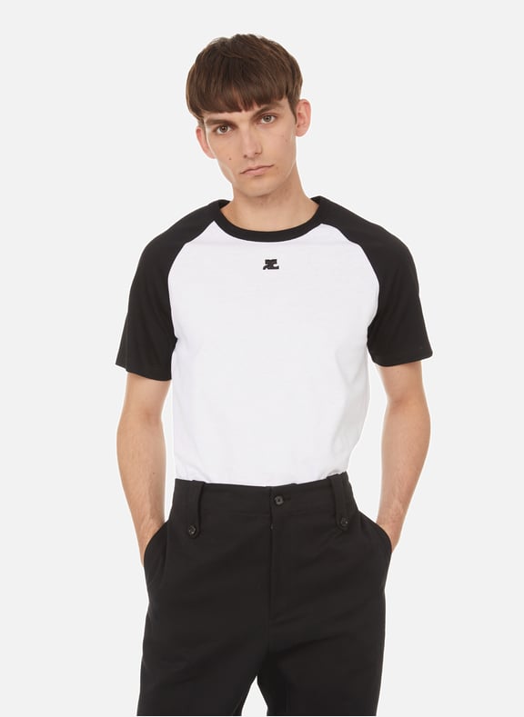 T-shirt à logo en coton Blanc by COURREGES COURREGES T-shirt à logo en coton Blanc