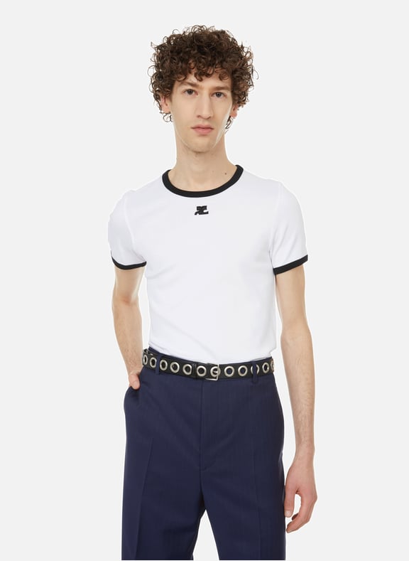T-shirt en coton Blanc by COURREGES COURREGES T-shirt en coton Blanc