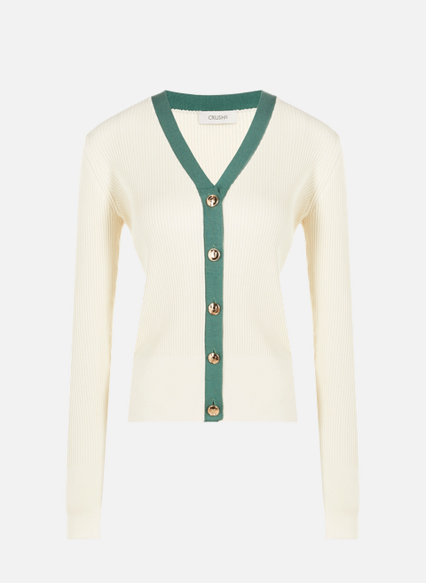 Silk and cashmere cardigan GreenCRUSH COLLECTION 