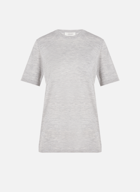 Gray cashmere t-shirtCRUSH COLLECTION 