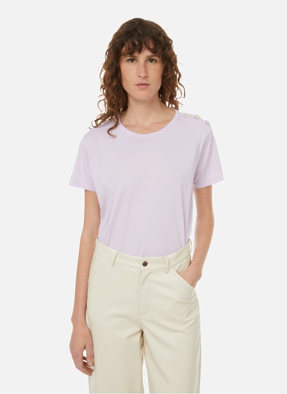 T-shirt Molly en coton organique Violet by CUSTOMMADE CUSTOMMADE T-shirt Molly en coton organique Violet