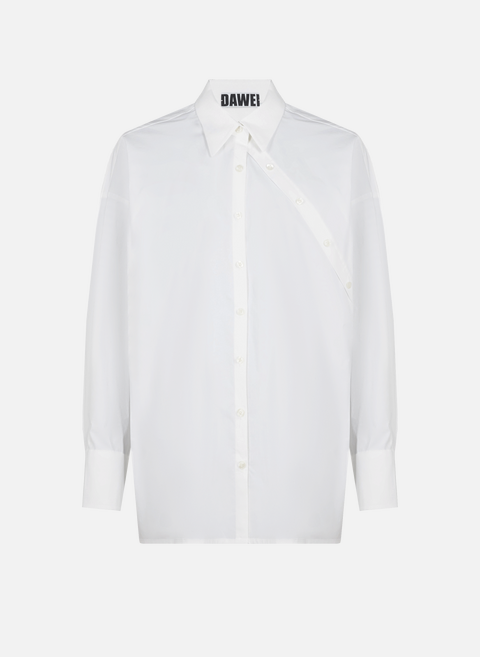 Cotton-blend shirt WhiteDAWEI 