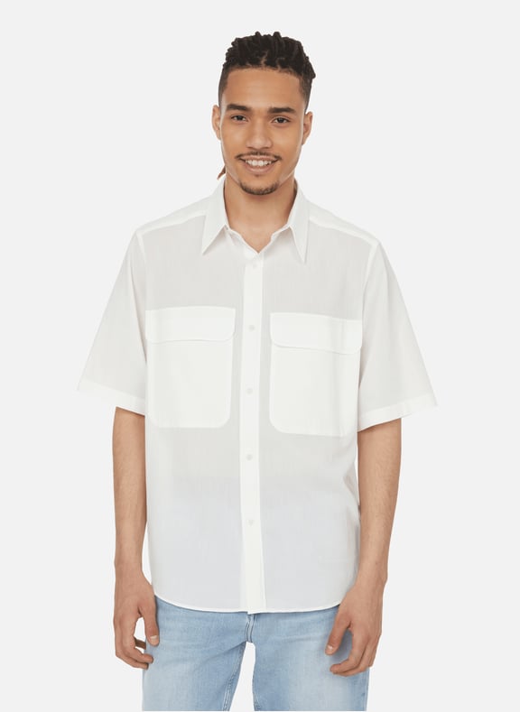 Chemise unie en coton Beige by DE BONNE FACTURE DE BONNE FACTURE Chemise unie en coton Beige