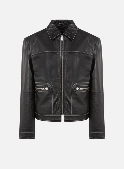 Recycled leather jacket BlackDEADWOOD 