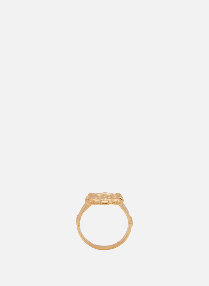 DEAR LETTERMAN gold-plated Malik ring