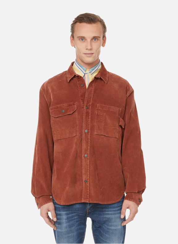 Chemise effet velours côtelé Marron by DIESEL DIESEL Chemise effet velours côtelé Marron