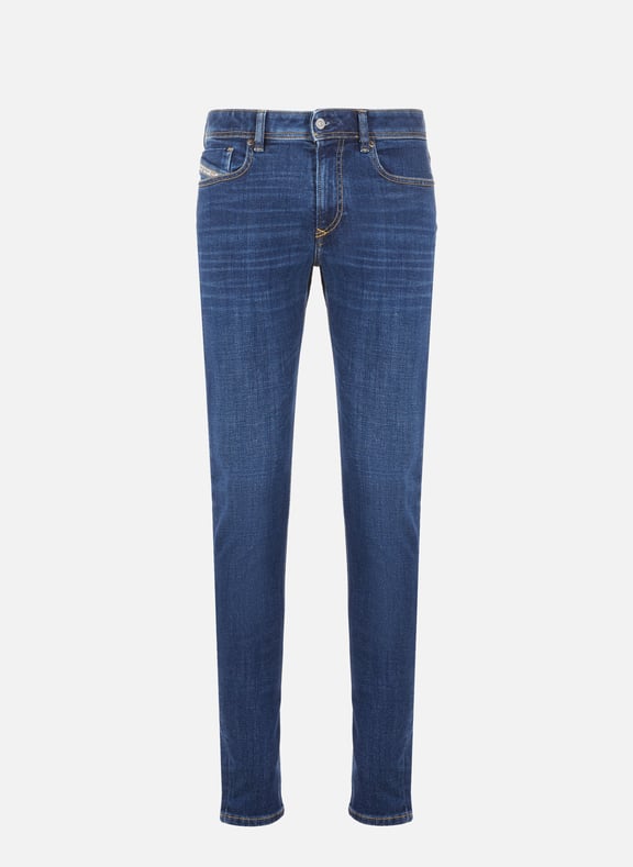 Jean droit en coton Bleu by DIESEL DIESEL Jean droit en coton Bleu