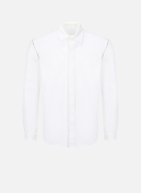 White Detachable Sleeve ShirtDION LEE 
