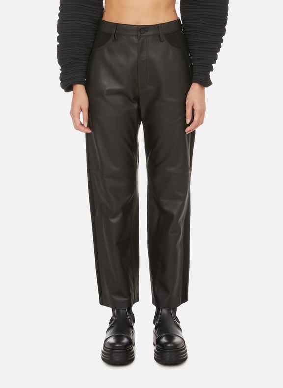 Jean bi-matière Noir by DION LEE DION LEE Jean bi-matière Noir