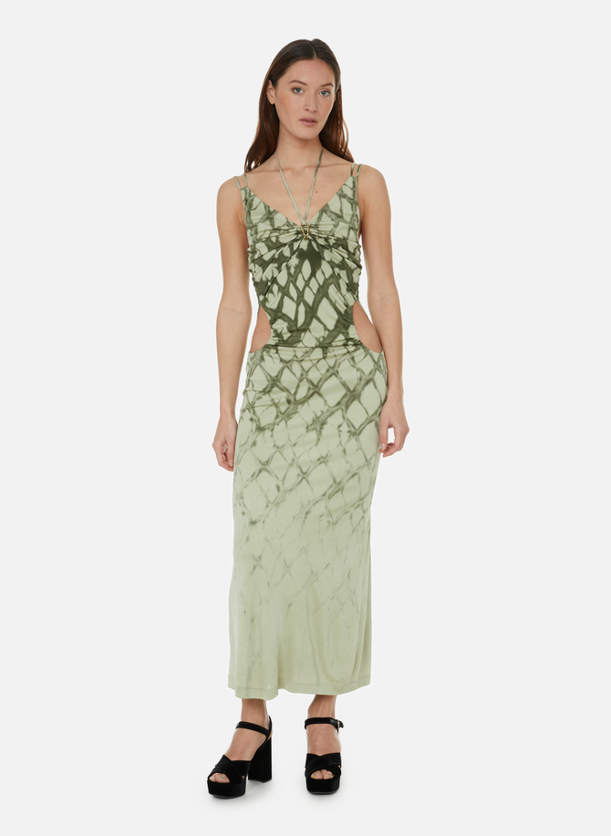 DION LEE silk-blend maxi dress