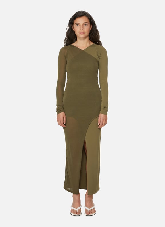 Robe Shadow Inverse Vert by DION LEE DION LEE Robe Shadow Inverse Vert