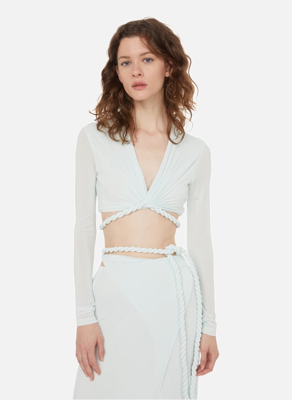 Top court en viscose Bleu by DION LEE DION LEE Top court en viscose Bleu