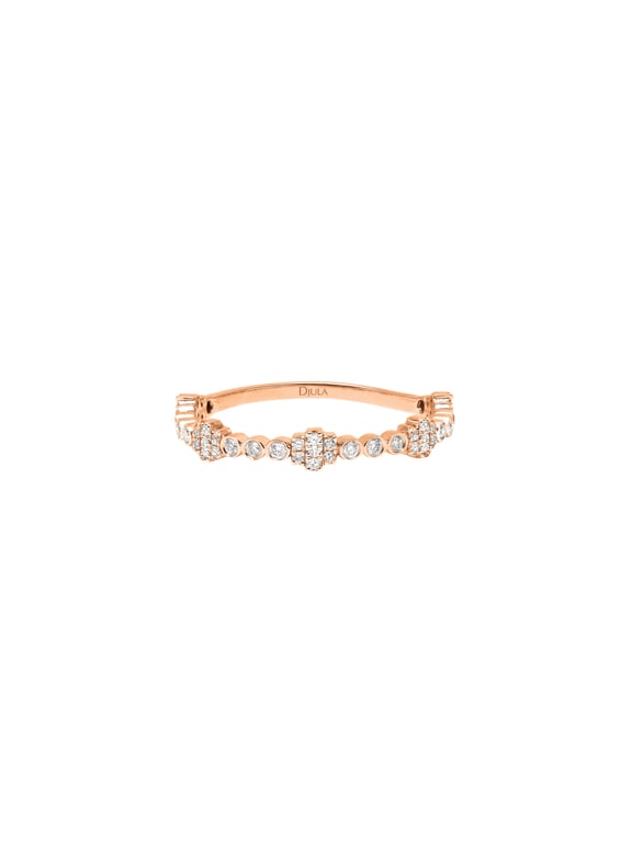 Bague Mix et Match en or et diamants Rose by DJULA DJULA Bague Mix et Match en or et diamants Rose