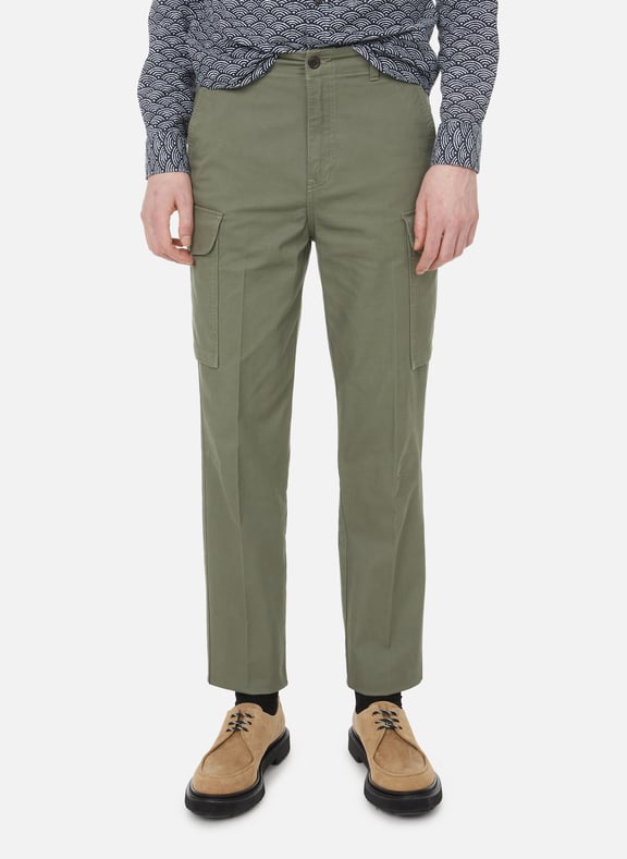 Pantalon Tapered Cargo en coton mélangé Kaki by DOCKERS DOCKERS Pantalon Tapered Cargo en coton mélangé Kaki