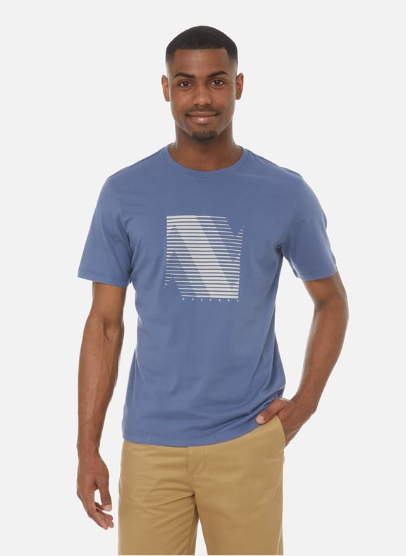 T-shirt col rond en coton Bleu by DOCKERS DOCKERS T-shirt col rond en coton Bleu