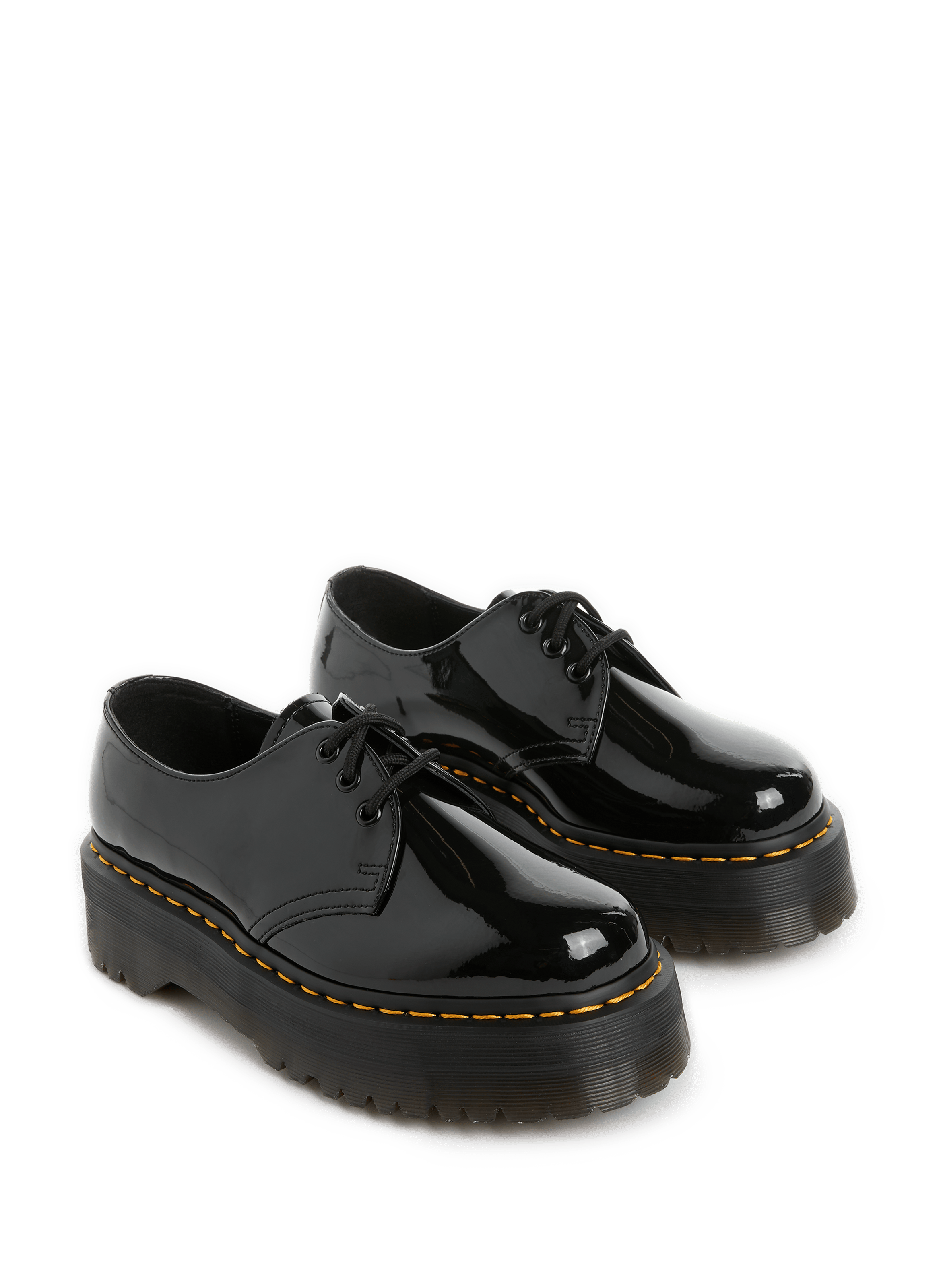Bottes Dr. Martens 1460 En Cuir Verni Noir Pour Femme - Taille 7 - Style Décontracté