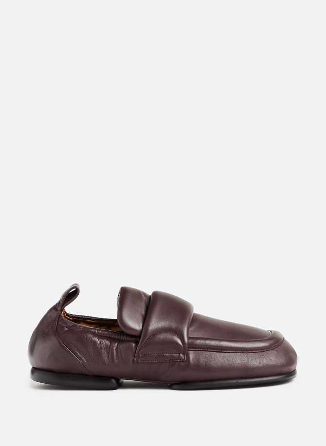 DRIES VAN NOTEN quilted leather moccasins