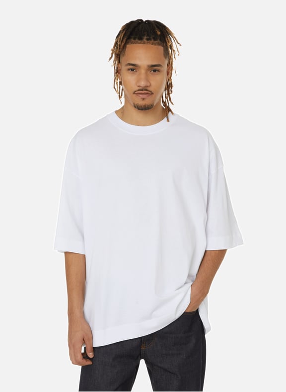 T-shirt Hen oversize en coton Blanc by DRIES VAN NOTEN DRIES VAN NOTEN T-shirt Hen oversize en coton Blanc