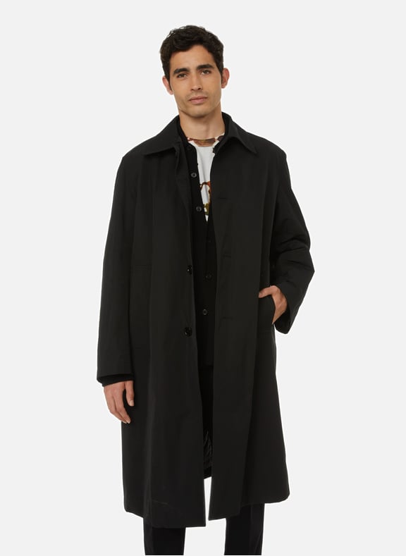Veste longue noir homme deals