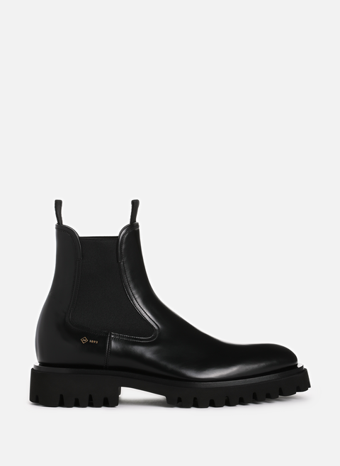 Leather Chelsea boots BlackDUNHILL 