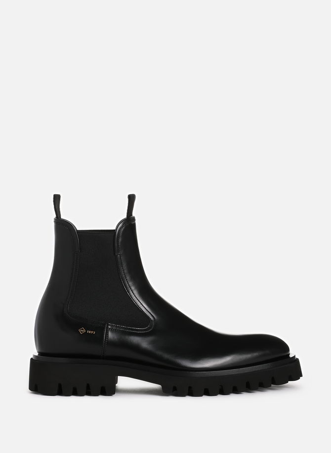 DUNHILL leather Chelsea boots