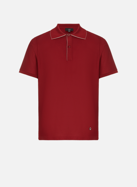 Polo with large collar RedDUNHILL 