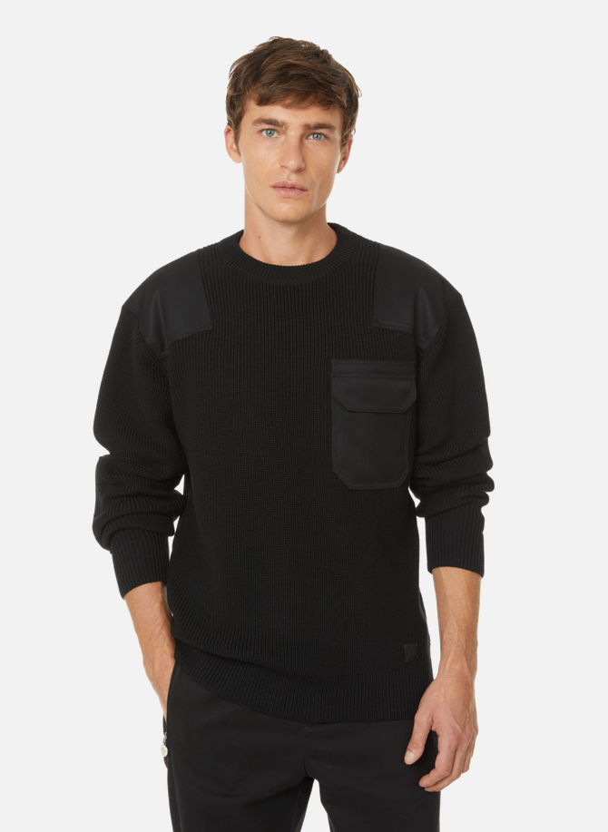 Wool sweater with DUNHILL inserts