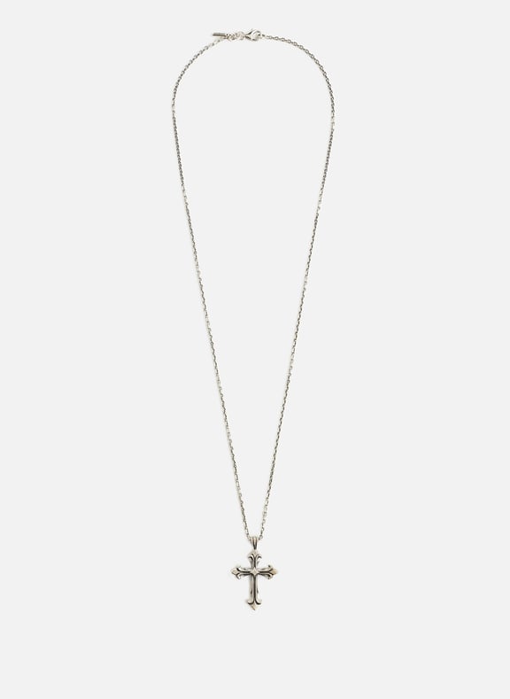 Collier Croix fleury Argent by EMANUELE BICOCCHI EMANUELE BICOCCHI Collier Croix fleury Argent