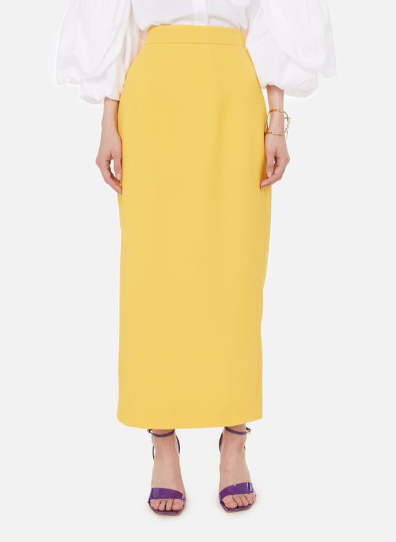 Jupe midi Lorelei Beige by EMILIA WICKSTEAD EMILIA WICKSTEAD Jupe midi Lorelei Beige