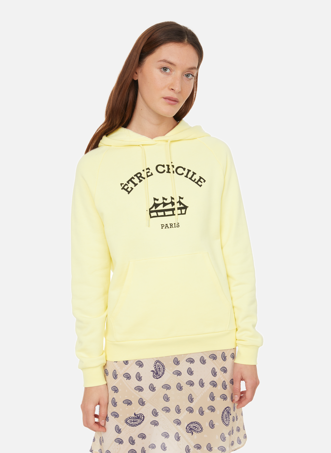 ETRE CECILE cotton logo hoodie
