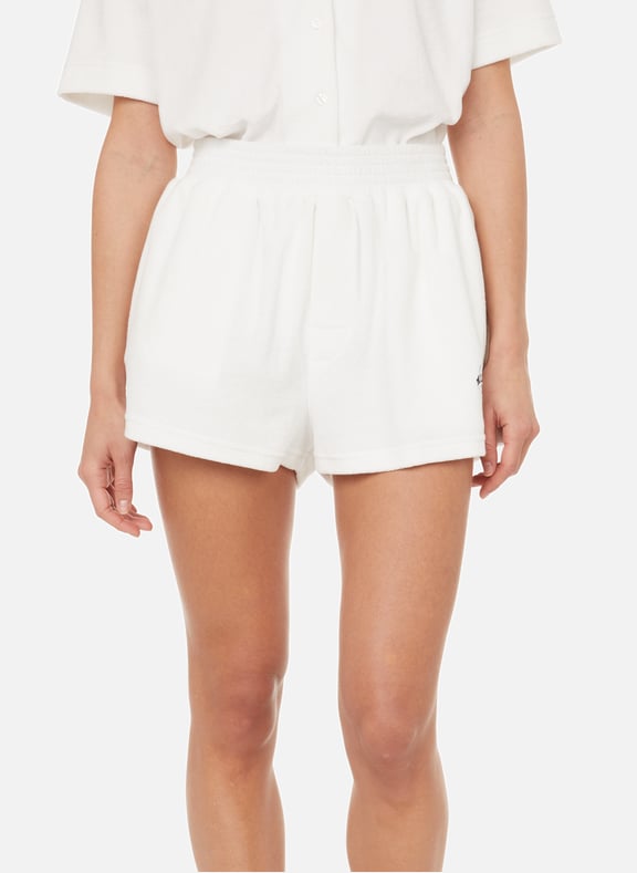 Short éponge en coton organique Blanc by ETRE CECILE ETRE CECILE Short éponge en coton organique Blanc