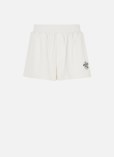 Organic cotton terry shorts WhiteETRE CECILE 