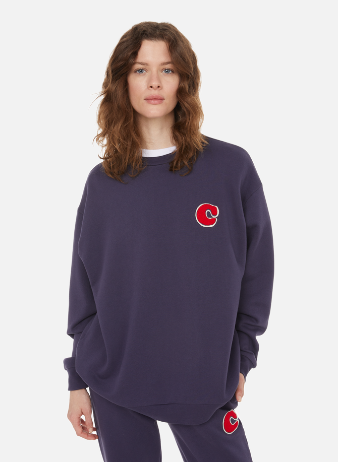 Baumwoll-Sweatshirt mit C-Badge ETRE CECILE