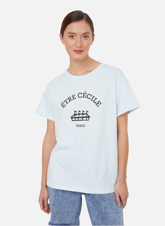 T-shirt à logo en coton Bleu by ETRE CECILE ETRE CECILE T-shirt à logo en coton Bleu