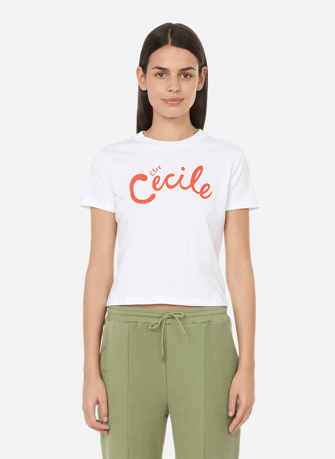 ETRE CECILE cotton logo cropped T-shirt