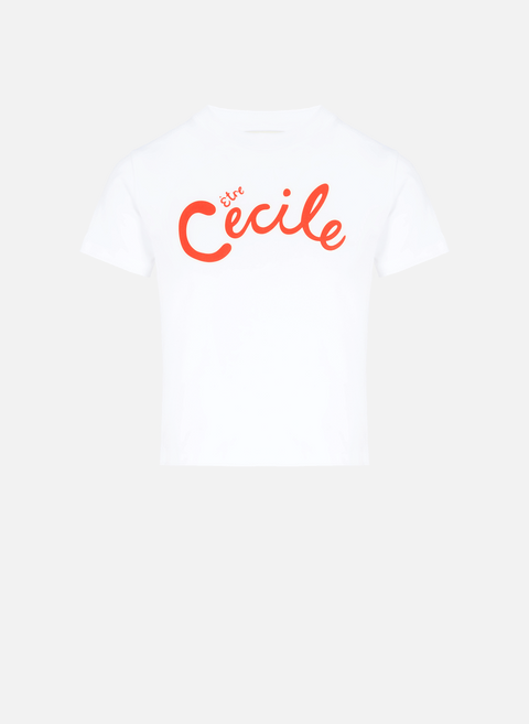 Short cotton logo T-shirt WhiteETRE CECILE 