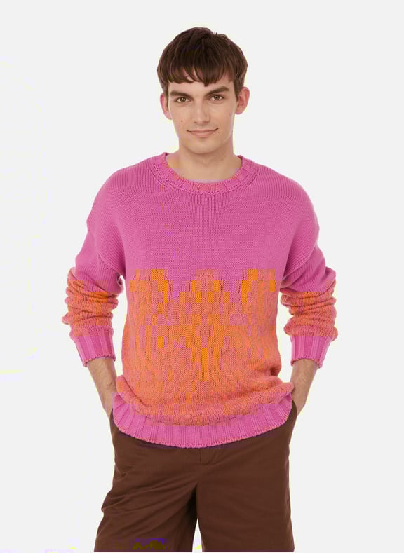 Pull jacquard en coton Multicolore by ETRO ETRO Pull jacquard en coton Multicolore