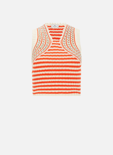 OrangeETRO wool and cotton knit top 