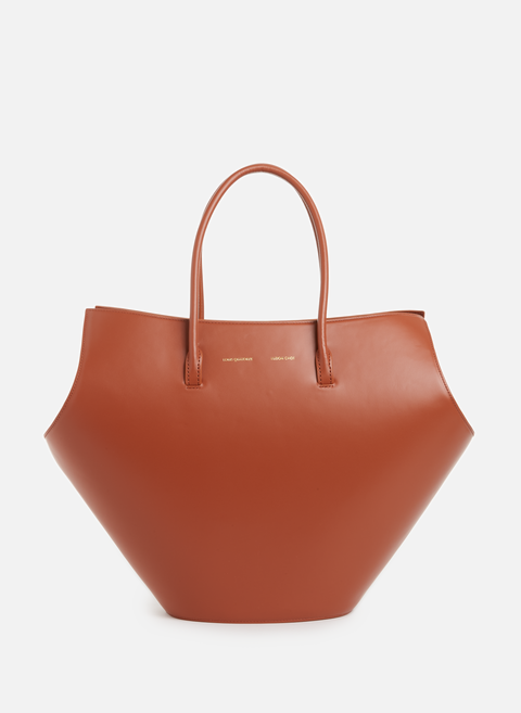Renata shoulder bag in brown leatherEUDON CHOI 