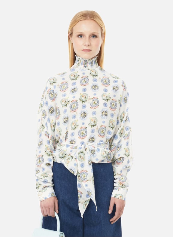 Blouse Argan en soie mélangée Multicolore by FÊTE IMPÉRIALE FÊTE IMPÉRIALE Blouse Argan en soie mélangée Multicolore